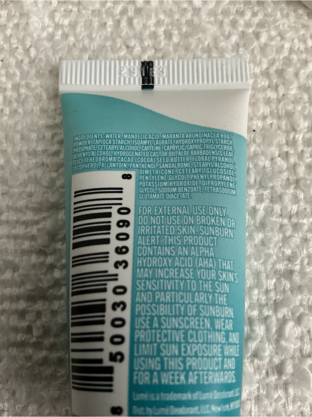 Lume Invisible Cream Whole Body Deodorant Travel Size - (Unscented) - Picture 2 of 3